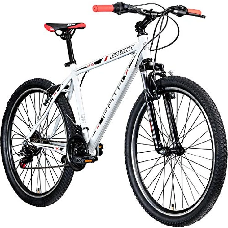 Galano Mountainbike Hardtail 26 Zoll Path MTB Fahrrad 21 Gang Mountain Bike 26" (weiß/schwarz, 46 cm) – Bild 1