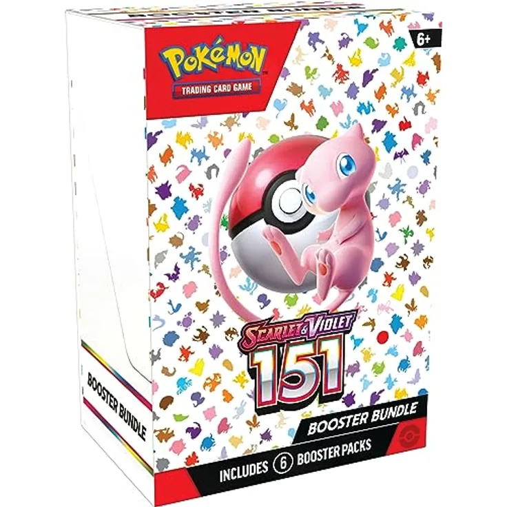 Nintendo Pokémon Scarlet & Violet 151 Booster Bundle - Englisch, original verschweisst, enthält alle ursprünglichen 151 Pokémon aus der Kanto-Region in neu interpretierter Form