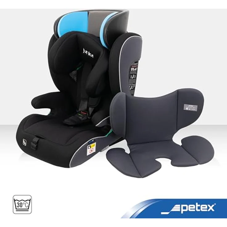 Petex Autokindersitz Supreme Plus mit Isofix, schwarz, ab 15 Monaten - 12 Jahren – Bild 3