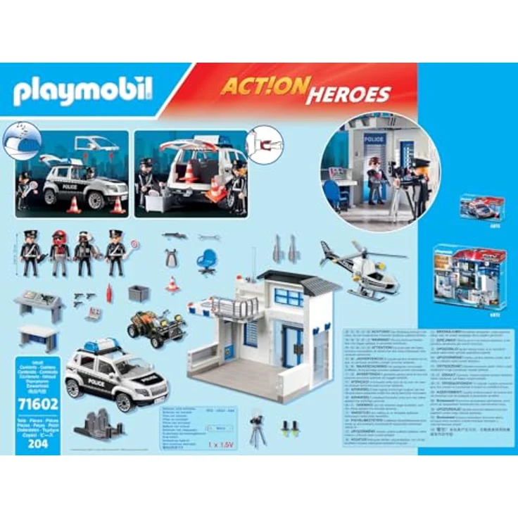 Playmobil® Polizeistation (71602), Action Heroes, 50 Jahre Konstruktions-Spielset, (204 St) – Bild 5