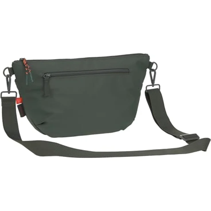 LÄSSIG Kinderwagenorganizer Bum Bag, Umhängetasche mit Kinderwagenbefestigung, wasserabweisend, dark olive – Bild 4
