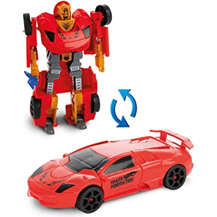 Toi-Toys ROBOFORCES 30134A Verwandlungs Roboter Superauto 3er Set, 2-in-1 Figuren mit schwingenden Schwertern, ab 3 Jahren – Bild 3