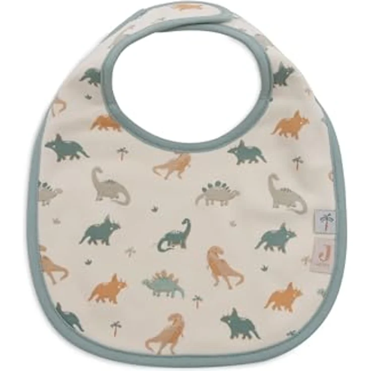 Jollein 029-566-67100 Lätzchen 5er Set Dino - Roarsome, wasserdicht, Klettverschluss, bunt – Bild 5