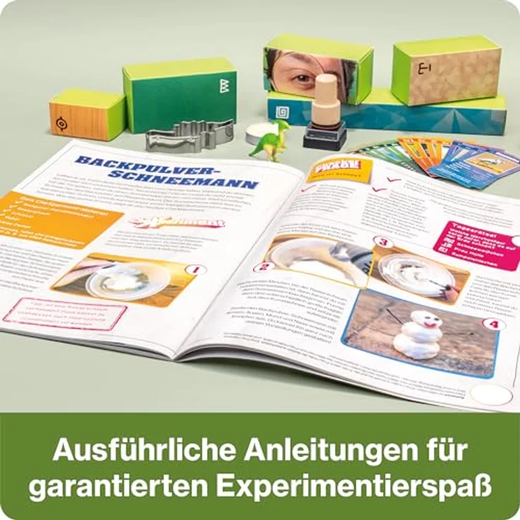 FRANZIS CheXperiment Adventskalender, Wissenschafts-Bausätze mit 24 Experimenten, ab 8 Jahre, inkl. Quartettspiel – Bild 4