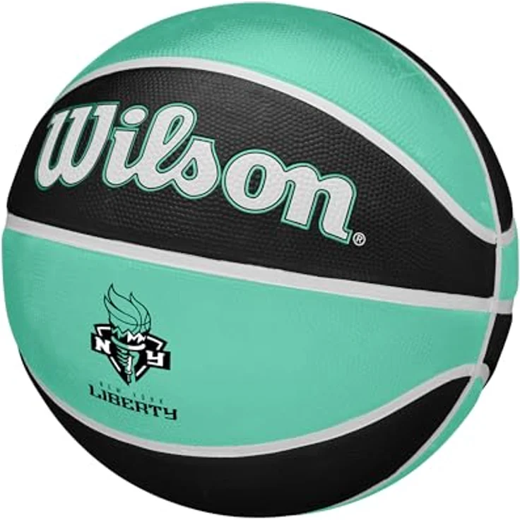 Wilson WNBA Team Tribute Basketball, New York Liberty, royal, Größe 6, mit verbessertem Grip für Innen- und Außenplätze – Bild 3