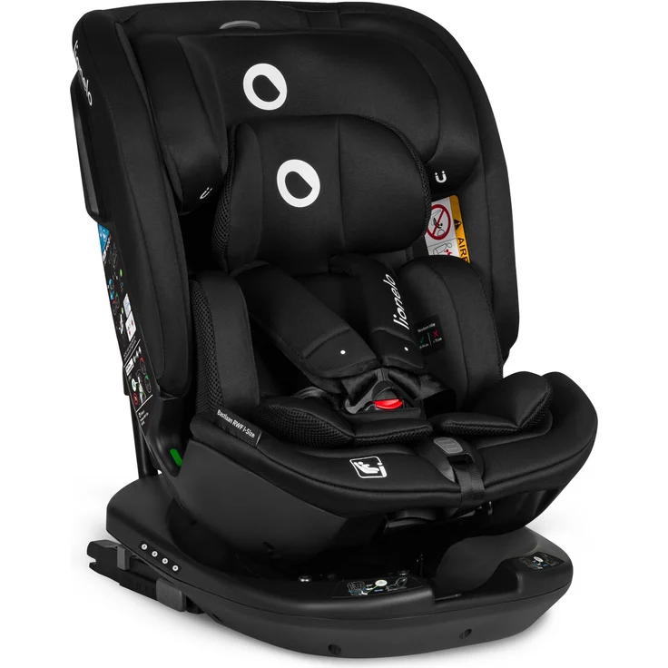 lionelo Autokindersitz Bastiaan RWF i-Size, 4 Sitze in 1/360' drehbare Basis / ISOFIX / Top-Tether, Farbe: variabel