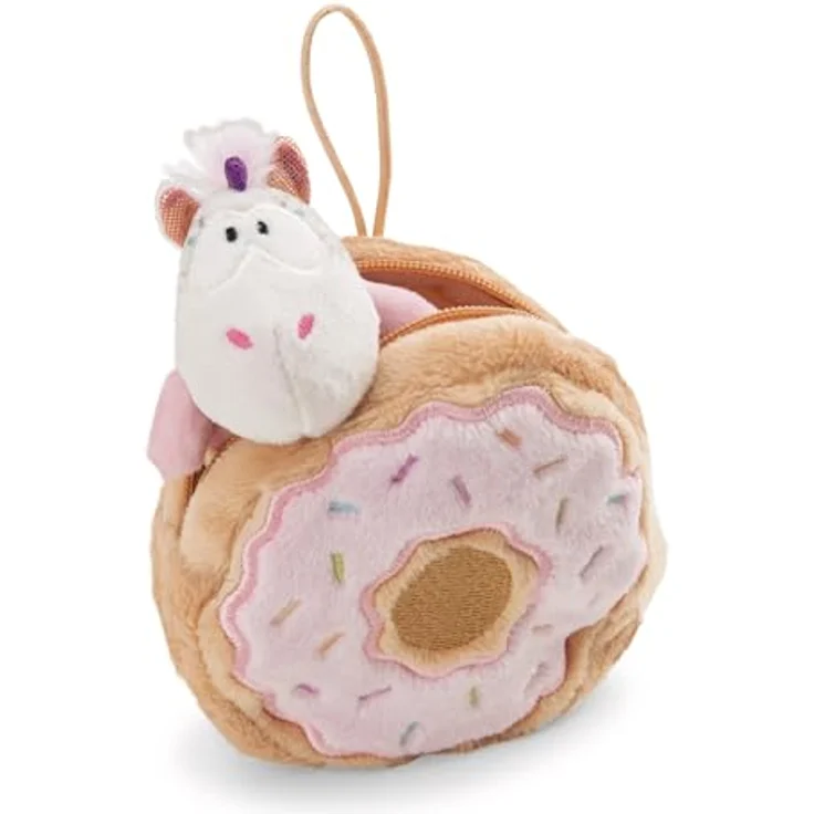 NICI Kuscheltier Einhorn Sweety Rainbow 10cm, 2-IN-1 Plüschtier im Donut mit Loop - bunt, ideales Geschenk für Kinder & Erwachsene | 61915 – Bild 1