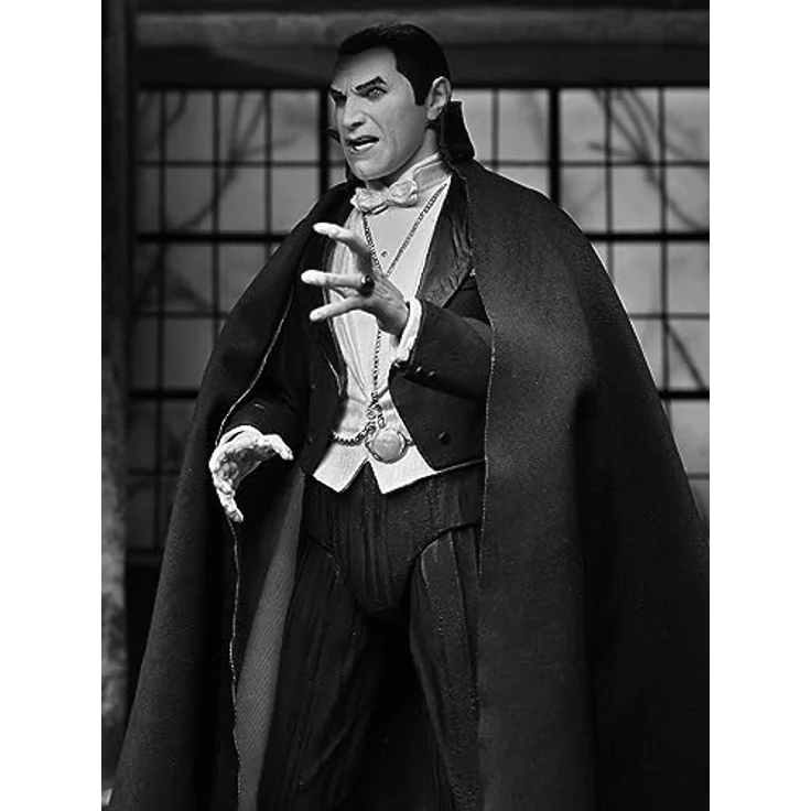 NECA Carfax Abbey Universal Dracula Figur, 18 cm mit Zubehör, schwarz – Bild 2