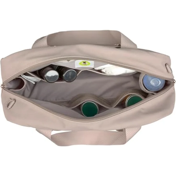 LÄSSIG GRE Everyday Bag humus, Baby Wickeltasche mit Tragegriff, Wickelunterlage, wasserabweisend, inklusive Wickelzubehör und gepolstertem Laptopfach (16 Zoll) – Bild 2