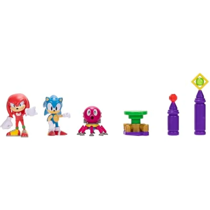 Sonic The Hedgehog Actionfigur 6,3 cm mit Gelenkpunkten und Zubehör im Oil Ocean Diorama, klassischer Oktus, von JAKKS Pacific – Bild 2