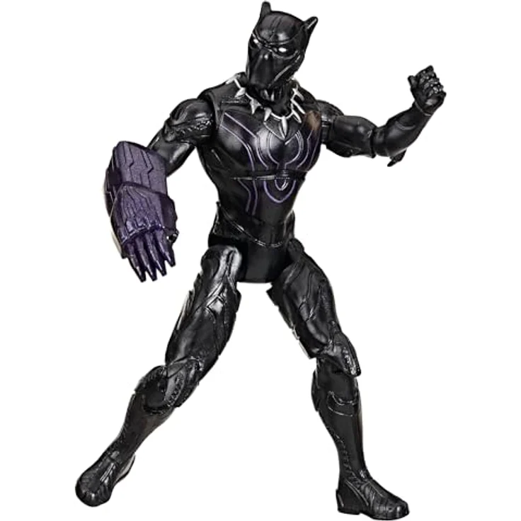 AVENGERS Marvel Avengers VenomVersus Anti-Venom Black Panther Figur, 10 cm bewegliche Action-Figur mit Accessoire, kompatibel mit Epic World of Action Serie – Bild 2