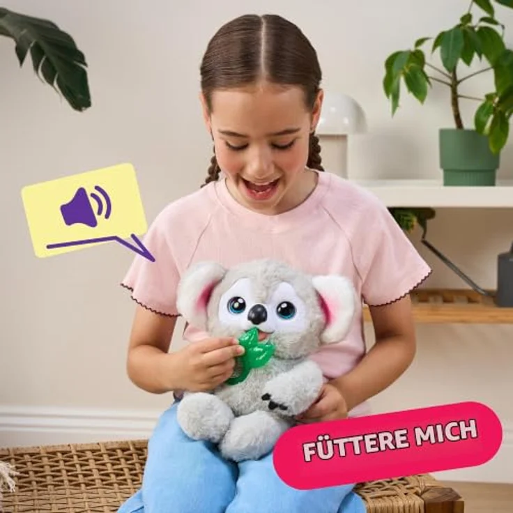 Moose Toys Little Live Pets - My Baby Koala Kiki, interaktives Spielzeug-Koala für Kinder ab 4 Jahren, aus softem Plüsch, reagiert auf Berührungen und Geräusche, AAA-Batterien – Bild 2