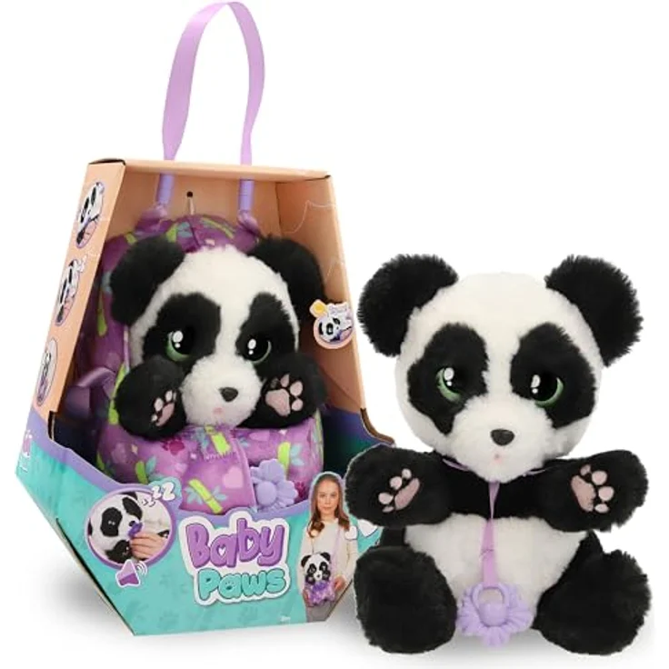 IMC Toys Baby Paws Panda, interaktives Plüschtier mit Ton, für Kinder ab 1,5 Jahren – Bild 1