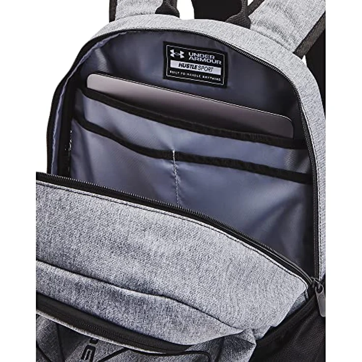 Under Armour Hustle Sport Backpack pitch gray medium heather - black (012-001) – Bild 8