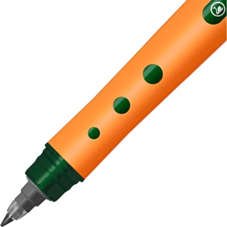 STABILO Tintenroller worker+ medium, 10er Pack in Grün und Orange, Schreibfarbe: Grün – Bild 2