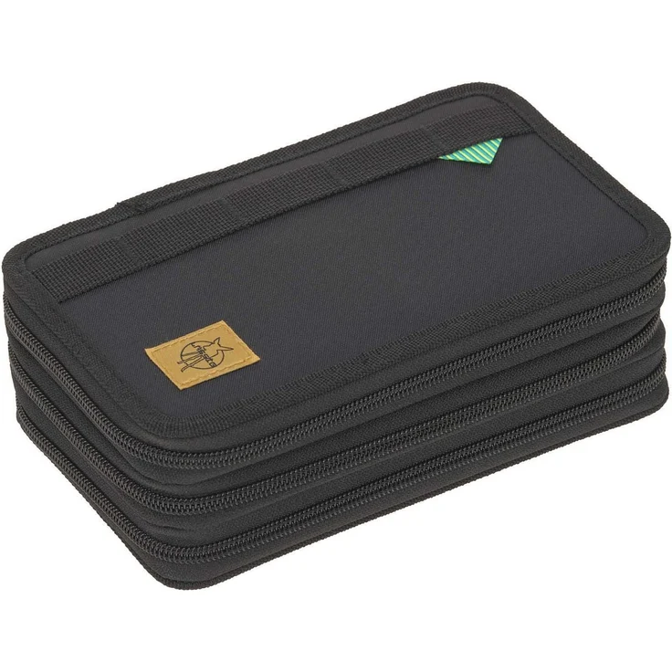 LÄSSIG Federmäppchen Unique, Triple, Black, aus recycelten PET-Flaschen – Bild 1