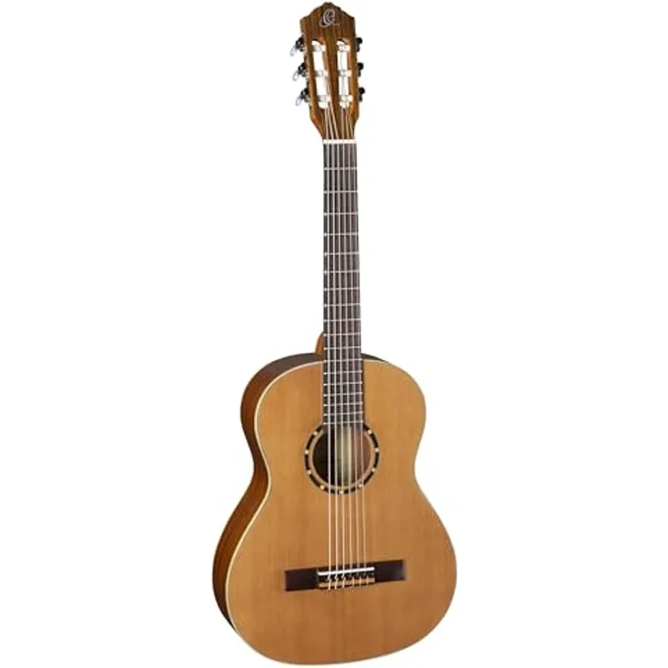Ortega Guitars 3/4 Konzert Gitarre – Family Series – Inklusive Gig Bag – Zeder, Mahagoni, Natur (R122-3/4) 590mm Verkürzte Mensur geeignet für Kinder 10-13 Jahre, Vielseitig für Anfänger bis Profis