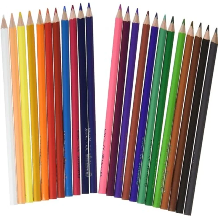 Pelikan Buntstifte 24er Set, dreikant, FSC-zertifiziertes Holz, intensive Farbabgabe – Bild 4