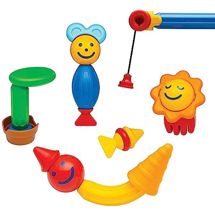 Stick-O Fishing Magnetic Building Blocks Set. Chunky Building Blocks for Younger Children. Easy to Hold and Build., Rainbow, 902006 – Bild 2