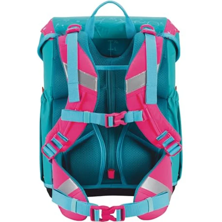 Scout Neo Superflash Extreme Unicorn, ergonomischer Schulranzen mit 21,5 Litern Volumen, abnehmbarem Hüftgurt und reflektierenden Warnflächen – Bild 4