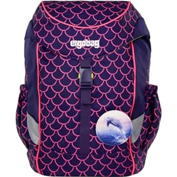 Ergobag Mini Schulrucksack, ergonomische Kindergarten-Tasche mit Reflektoren, 35 cm, mehrfarbig – Bild 1