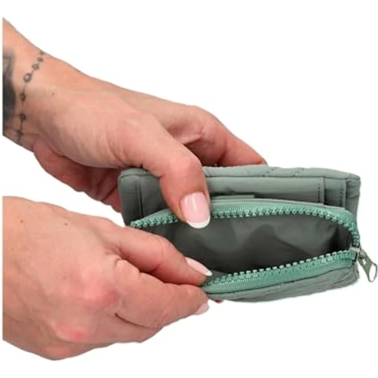 Zwei Cleo Geldbörse, 13 cm, Kinderportemonnaie aus 100% Polyester, grün – Bild 4