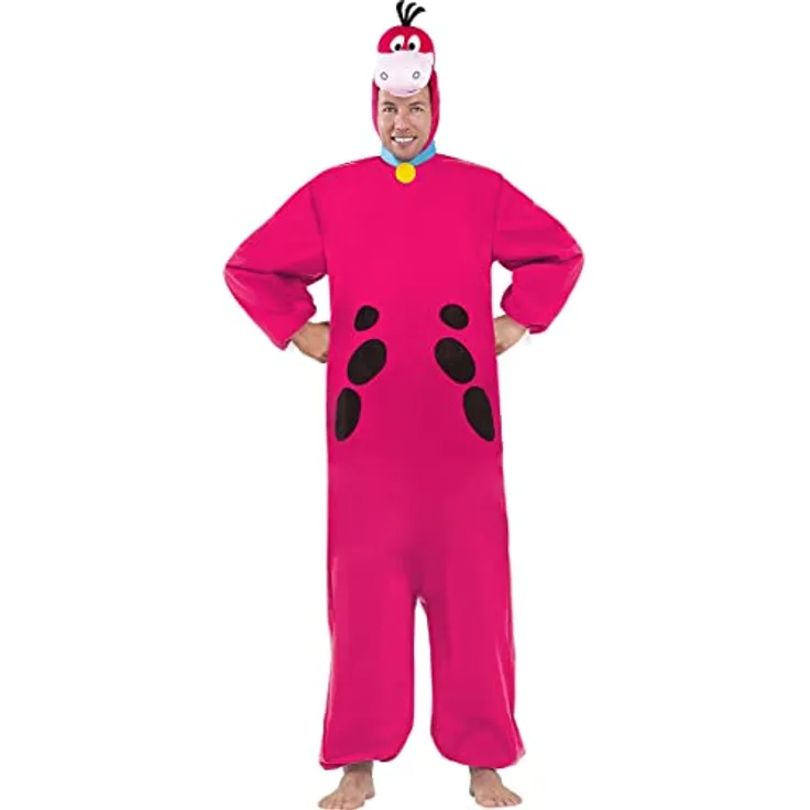 Funidelia Dino Kostüm Familie Feuerstein für Herren und Damen, lila, Größe XL, 100% Polyester für Partys, Karneval & Halloween