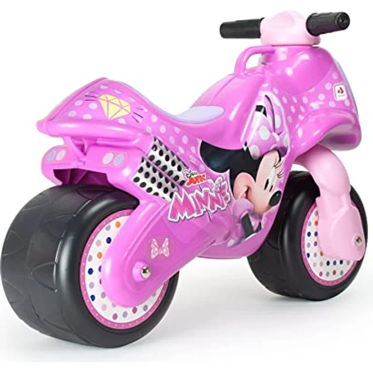 INJUSA - Moto Laufrad Neox Minnie Mouse, Ride on für Kinder von 18 bis 36 Monaten, breite Kunststoffräder, Tragegriff, dauerhafte wasserfeste Dekoration, Rosa – Bild 3