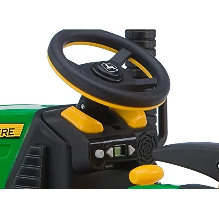 John Deere Ground Force Kinder Elektro Traktor von Peg Perego 12 Volt mit Anhänger – Bild 8