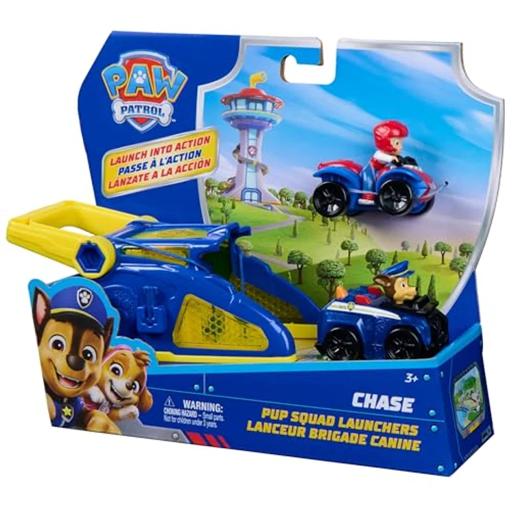 Paw Patrol PAW Pup Squad Launcher 2-Pack, inklusive Chase & Ryder, 6 cm Pup Squad Racers mit Schlüssel-Schloss Aufbewahrung – Bild 11