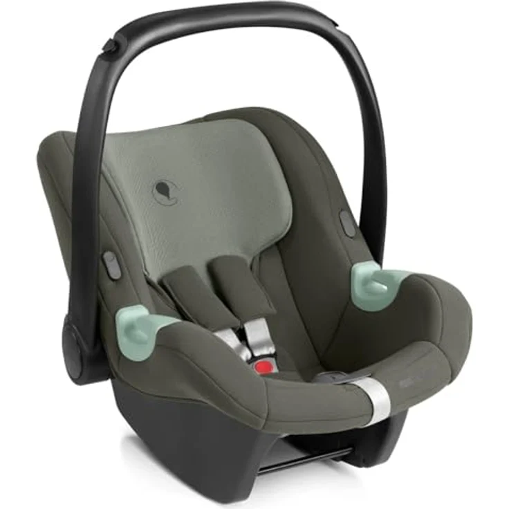 ABC Design Babyschale Tulip i-Size inkl. Sonnenverdeck & Sitzverkleinerer - Sage, Seitenaufprallschutz, mitwachsendes Gurtsystem, 3-Punkt-Gurtsystem – Bild 1