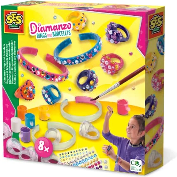 SES Creative 14706 Diamanzo Ringe und Armbänder, Diverse Farben – Bild 1