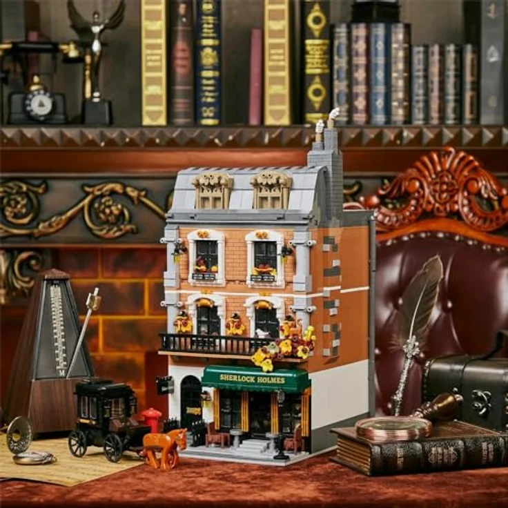 Pantasy Set Construction Figur Sherlock Holmes Die Residenz 221B (85014), Delcourt Edition – Bild 2