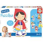 Educa Baby Puzzle Märchen, 5in1 Puzzleset mit Märchenfiguren, 3/3/4/4/5 Teile für Kinder ab 2 Jahren