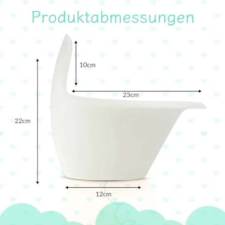 Easypisi Baby-Töpfchen zum Abhalten, Windelfrei, mobiles Kindertöpfchen für Jungen/Mädchen bis 1 Jahr, Weiß, Made in Germany – Bild 7