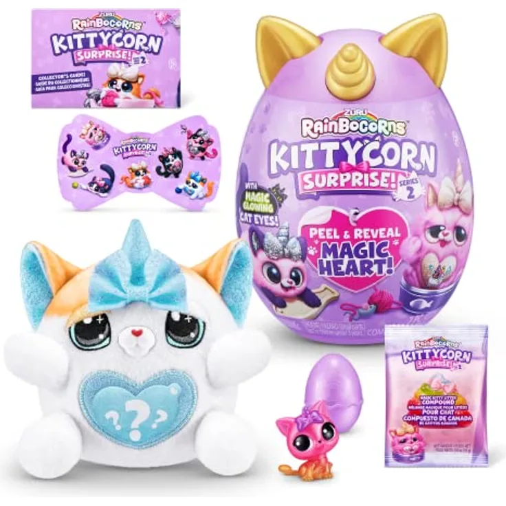 Rainbocorns Kittycorn Surprise Serie 2, Pomme Exotische Katze, von ZURU, Kuscheltier (Exotische Katze)