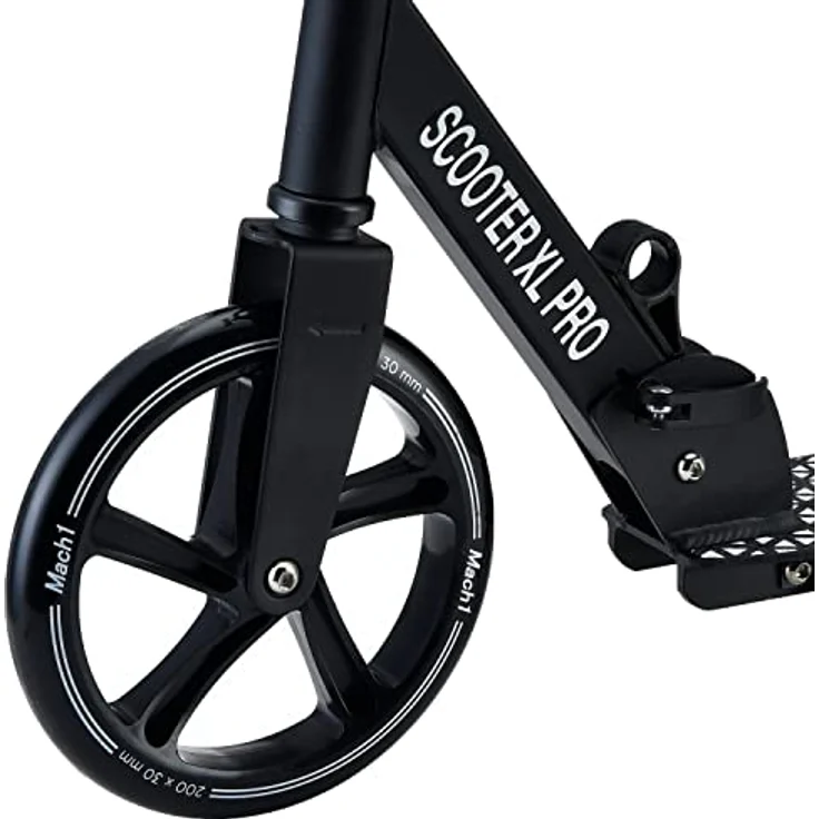 Mach1 Cityroller Kick Scooter ALU, 200mm XXL Wheel Rollen für Kinder und Erwachsene bis 100kg, mit LED Rollen wählbar – Bild 3