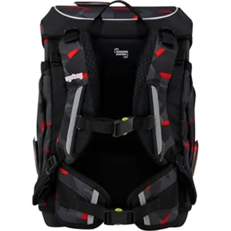 ergobag cubo Light Set ergonomischer Schulranzen, extra leicht, 6-teilig, 860 g, individuelles Design mit Kletties, inklusive Turnbeutel, Federmäppchen und Schlampermäppchen, aus 100% recycelten PET-Flaschen – Bild 5
