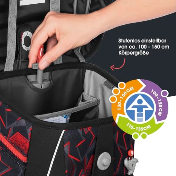 Step by Step Schulranzen-Set SPACE Ninja Yuma, 5-teilig, Polyester, 2050 g, für Erstklässler – Bild 6
