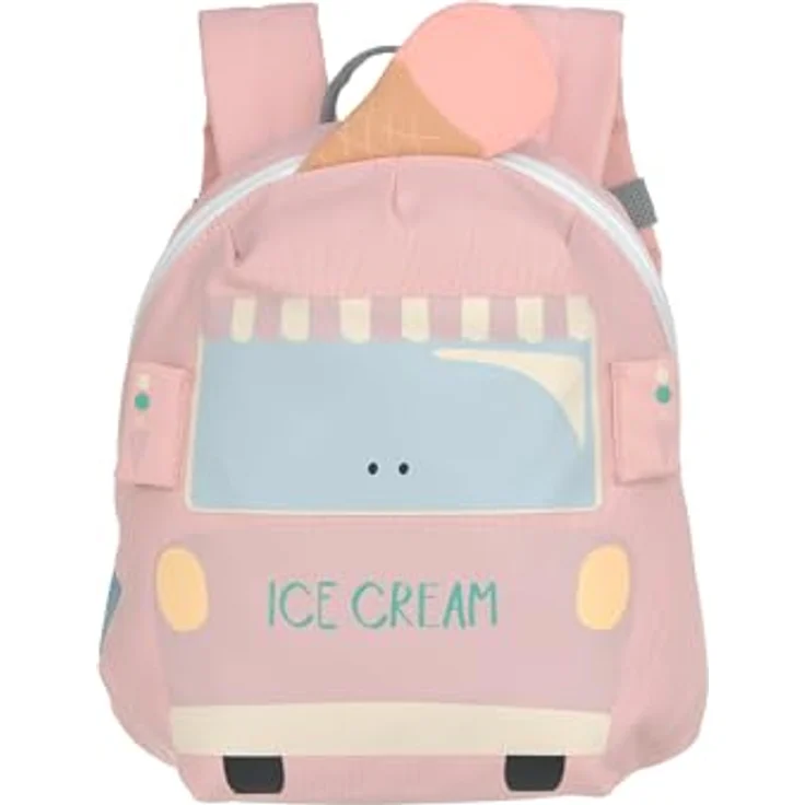LÄSSIG Kleiner Kinderrucksack für Kita Kindertasche Krippenrucksack mit Brustgurt, 3,5 L/Tiny Backpack Ice Cart – Bild 1