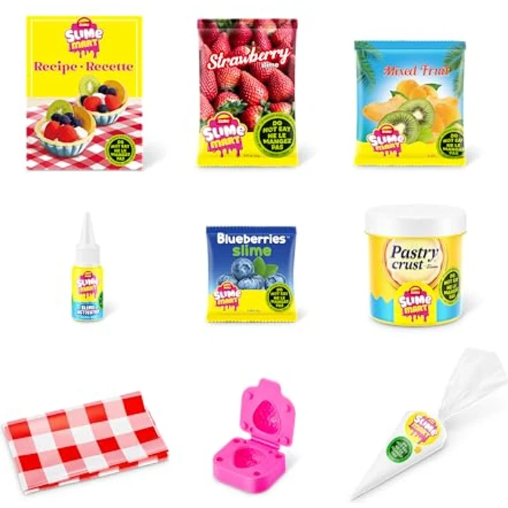 Slime Mart kleine Tüte (Obstkuchen) von ZURU, 2Pack, interaktives DIY Experimentierschleim-Set zum kreativen Gestalten und Spielen – Bild 2
