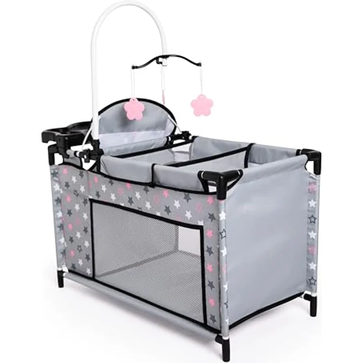 Bayer Puppenbett Multibett, mit Hochstuhl, Wickelablage und Mobile, vielseitig und praktisch – Bild 3