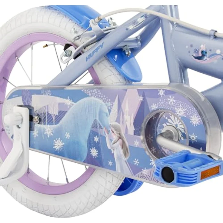 Huffy Disney Die Eiskönigin Frozen 14" Kinderfahrrad für Mädchen, ideal für 4-6 Jahre, blau, ohne Gangschaltung – Bild 5