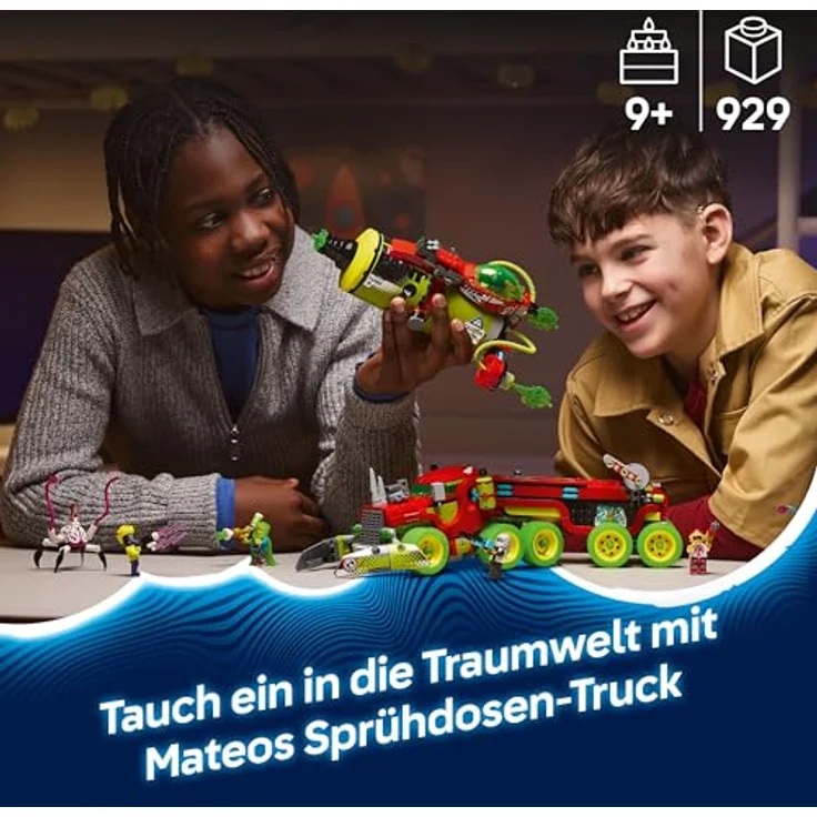 LEGO DREAMZzz Mateos Sprühdosen-Truck 71499, Spielzeug mit 2 Baumodi, 5 Minifiguren und modularen Boostern für kreative Rollenspiele – Bild 2
