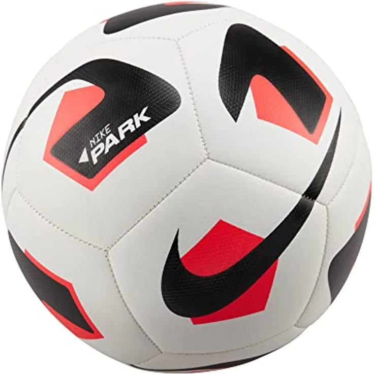 Nike Unisex – Erwachsene Fußball Park, White/Bright Crimson/Black, DN3607-100, 3