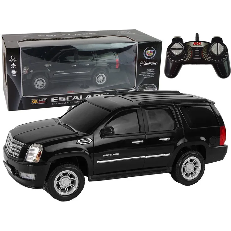 Wisam Cadillac Escalade R/C Auto 1:16, Schwarz, mit Sound und funktionierenden Scheinwerfern, ferngesteuert