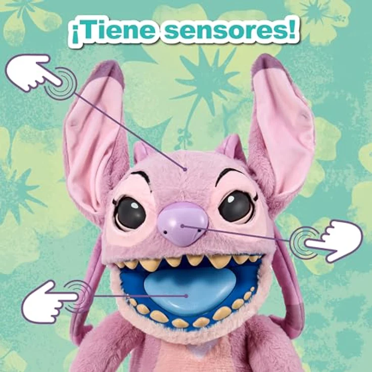 Famosa Disney Stitch Angel, Elektronisches Plüschtier 45 cm mit interaktiven Sensoren und über 100 Reaktionen – Bild 6