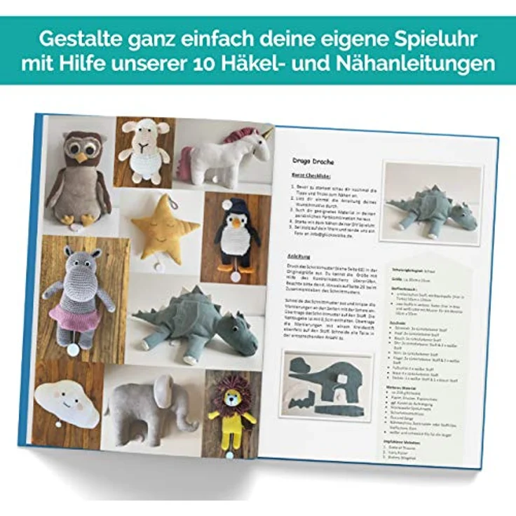 GLÜCKSWOLKE Spieluhr Werk, mit 14 Melodien (Circle of Life), wasserdicht, waschbar, für DIY Spieluhren, inkl. Gratis E-Book – Bild 4