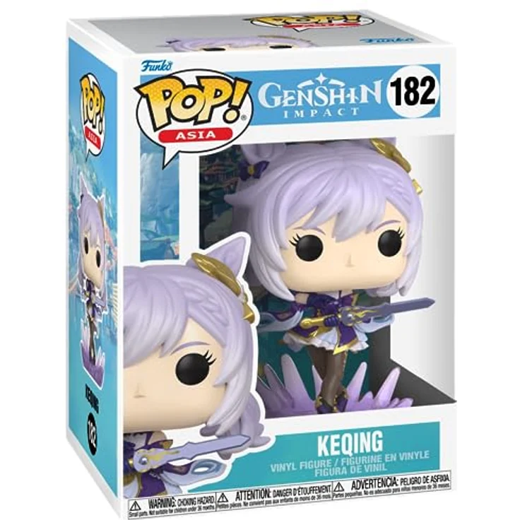 Funko Pop! Games: Genshin Impact - Keqing - Vinyl-Sammelfigur, 9,5 cm, Premium Vinyl, Pop! Asia Merchandise - Offizielles Sammlerstück für Kinder und Erwachsene – Bild 1