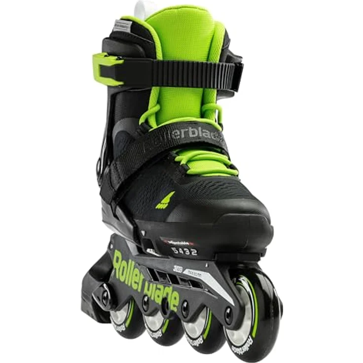 Rollerblade Microblade Inline Skates Nero/Verde 23 - Einfach zu bedienendes System, bessere Stabilität und Komfort – Bild 4
